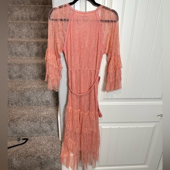 Alice and Olivia pink lace ruffle dress - Picture 7 of 13